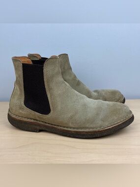 Astorflex Men’s Size 42 / 9.0 Vera Pelle Taupe Suede Chelsea Boots Crepe Sole